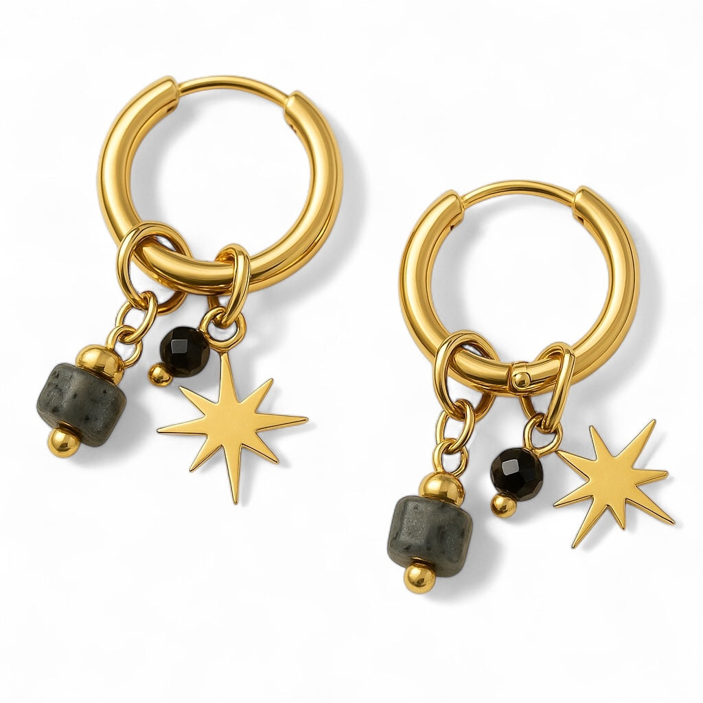 Golden Orbit Hoops