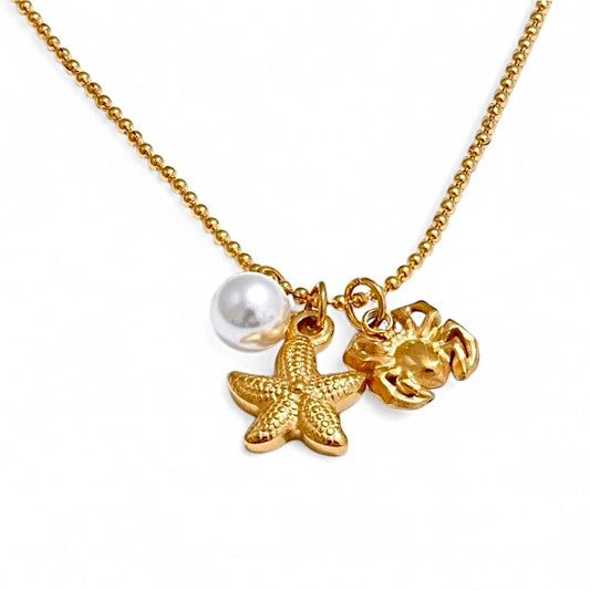 Ocean Trio Charm Necklace