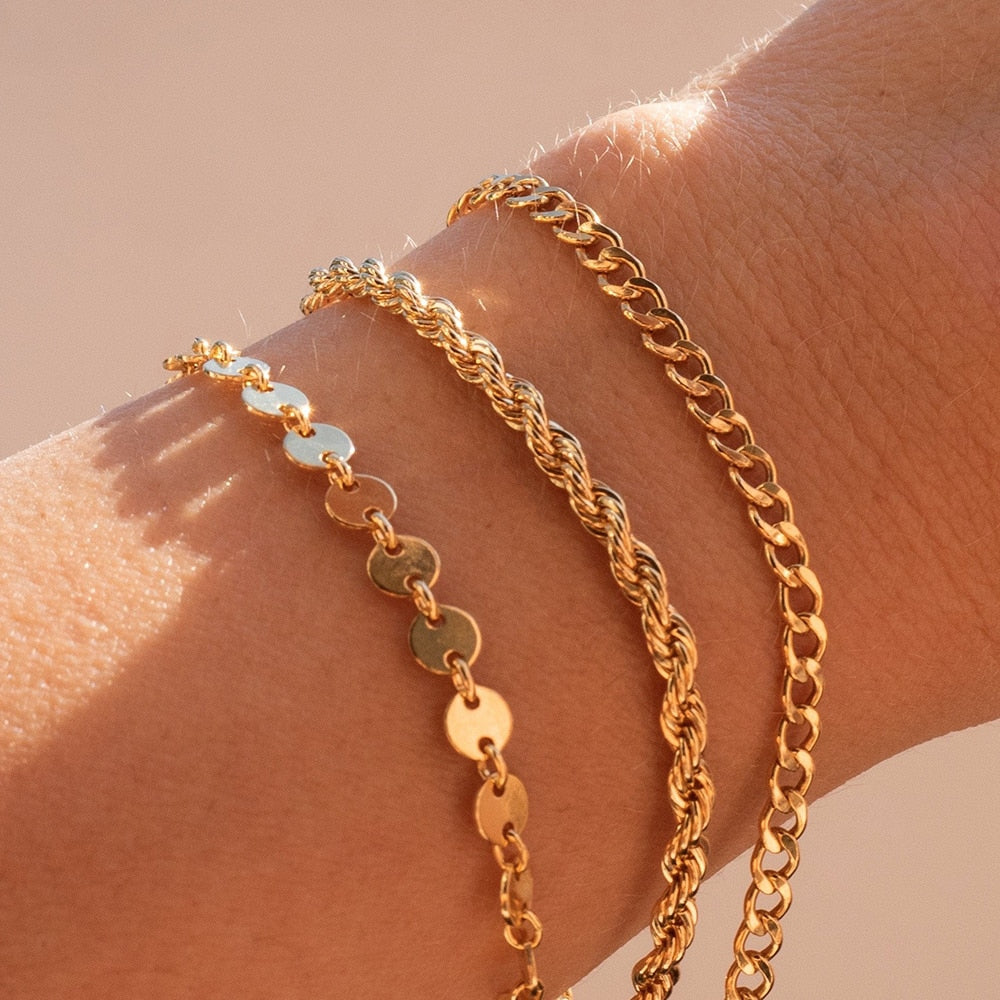 Triple chain bracelet