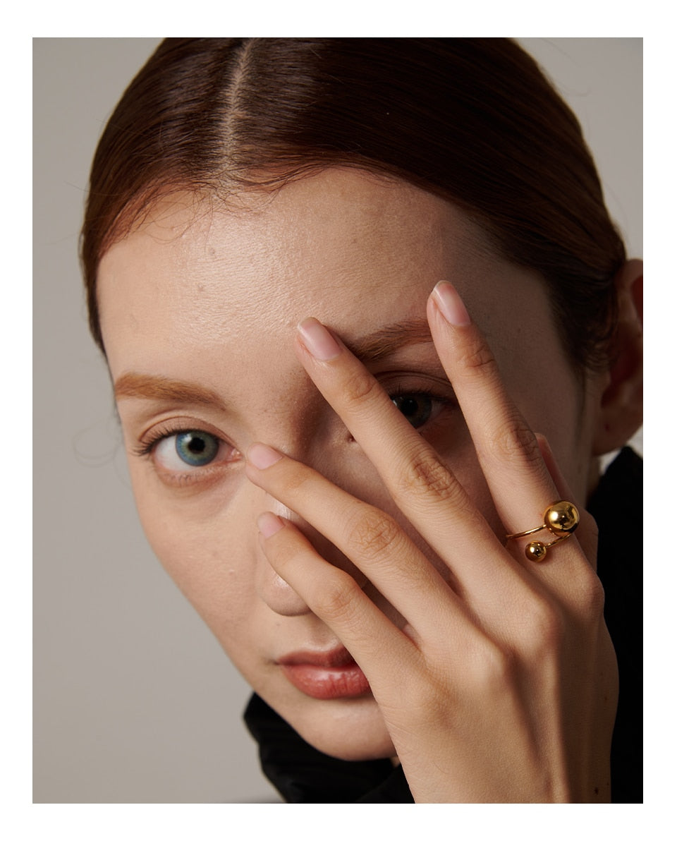 Stainless steel ball ring, adjustable