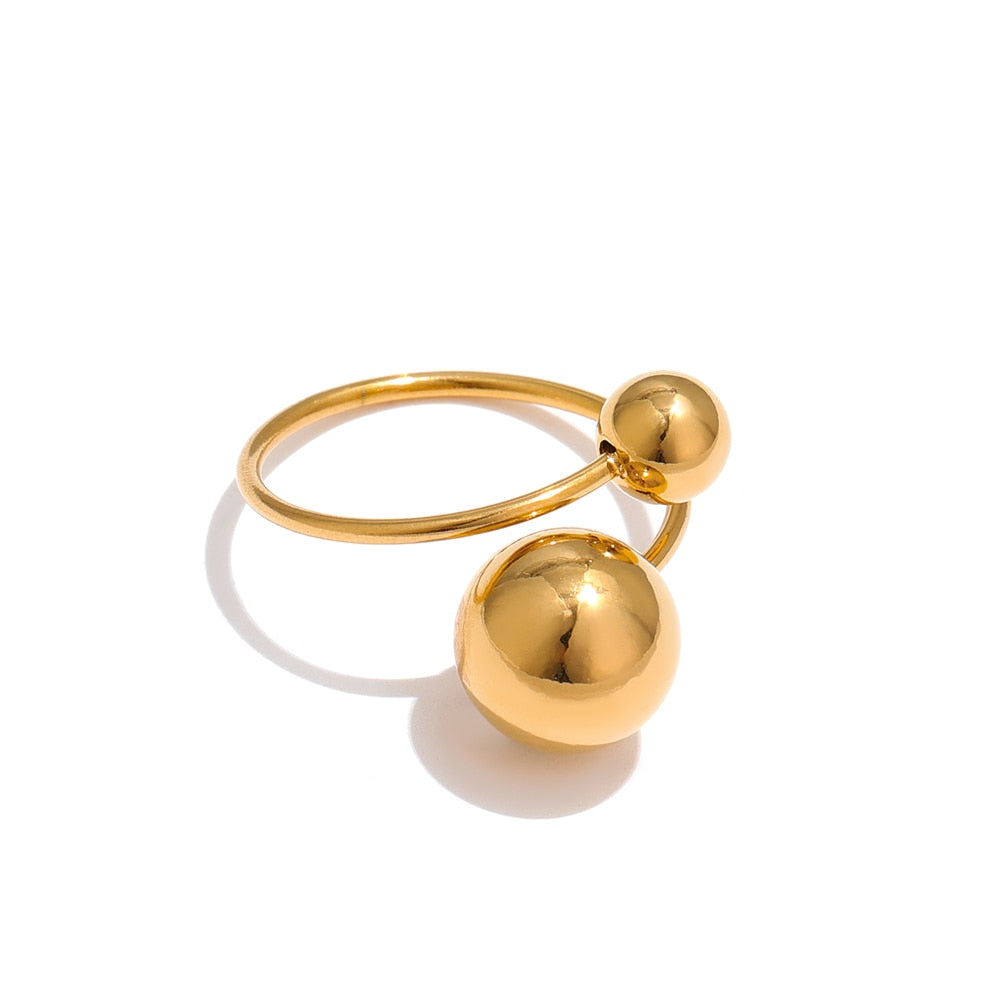 Stainless steel ball ring, adjustable
