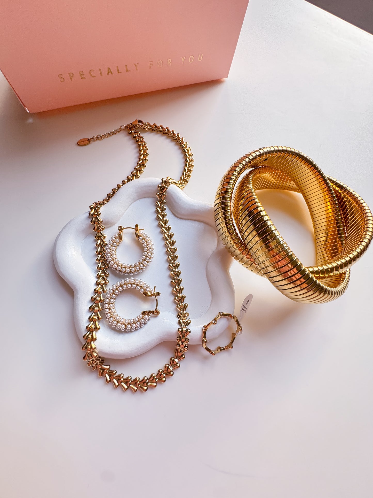 Bold Stack Cuff – 18K Gold PVD on Heavy Steel