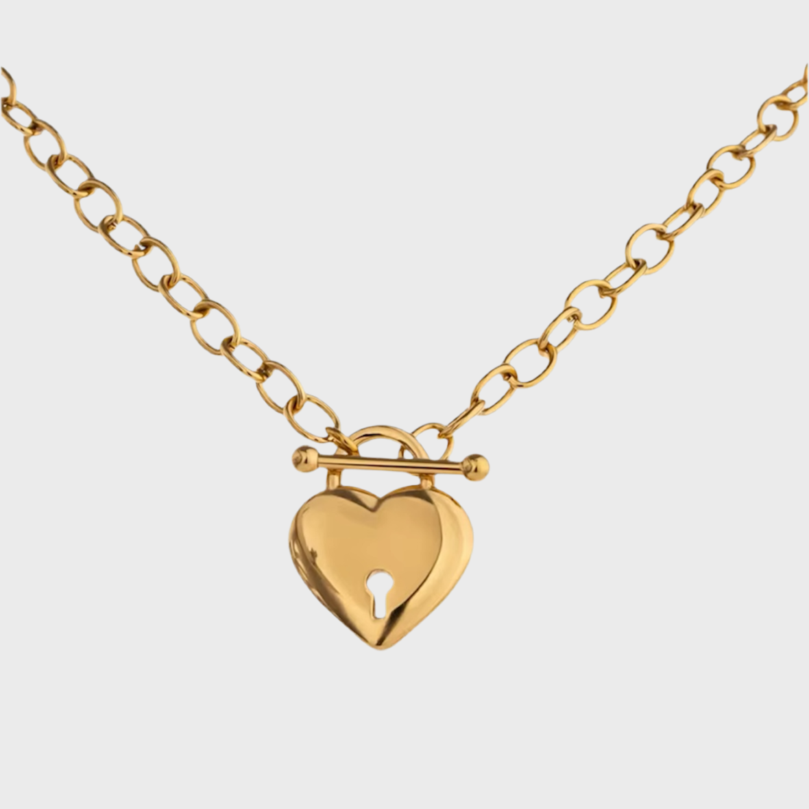 Padlock heart necklace