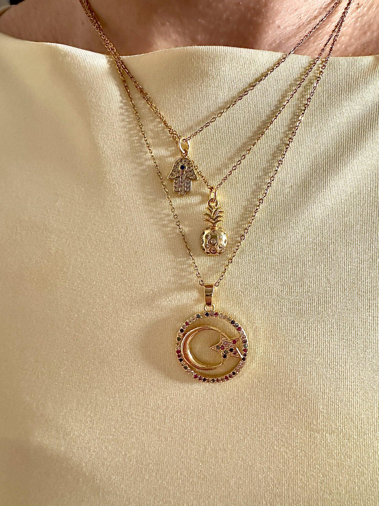 Pineapple Pendant Necklace