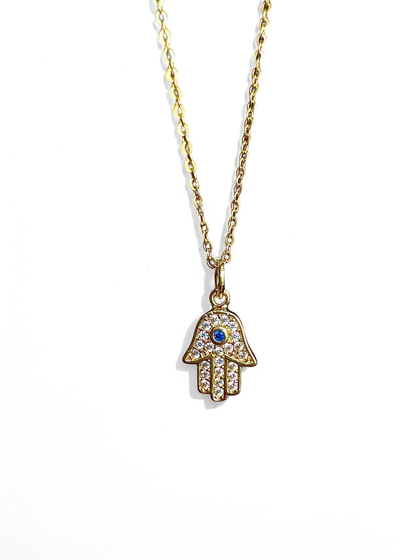 Evil Eye Protection Necklace – Gold Shine Charm