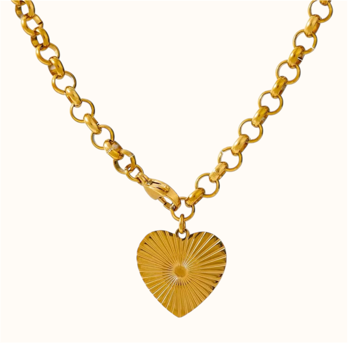 Dual use heart chain necklace